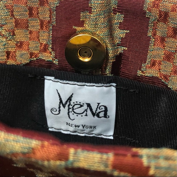 Vintage Mena New York Embroidered Handbag - Picture 6 of 6
